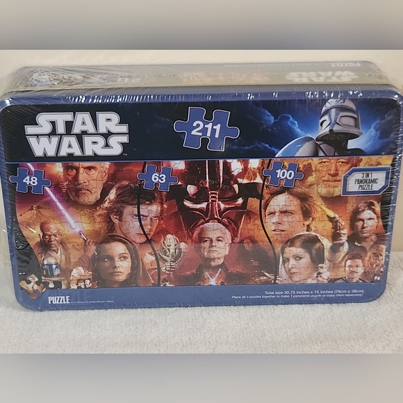 Star Wars 3-in-1 Puzzle Set NEW in Package - Picture 1 of 5